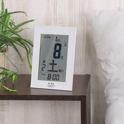 掛け時計/置き時計】オレンジ（アクリル製） 掛け時計・置き時計