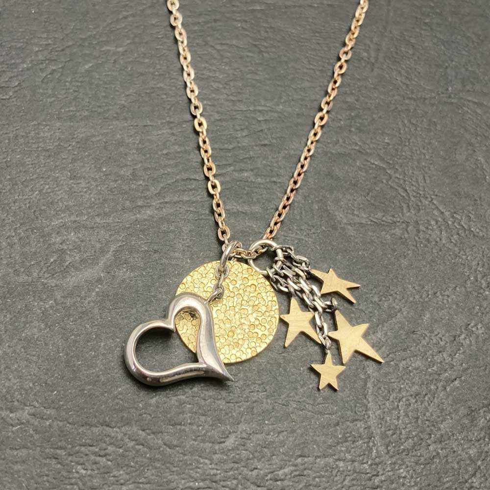 月・雲・星のペンダント