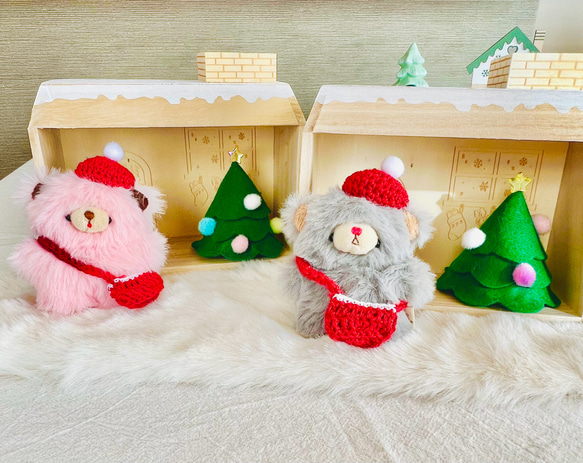 【即日発送】ミニミニくまちゃんのクリスマス♡♡ 1枚目の画像