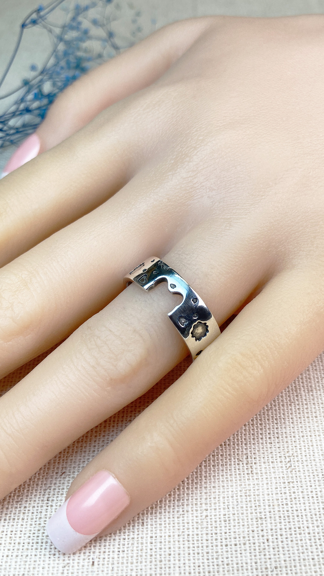 春を旅する猫リング（ノーマル）、silver925（銀）,シルバーアクセサリー