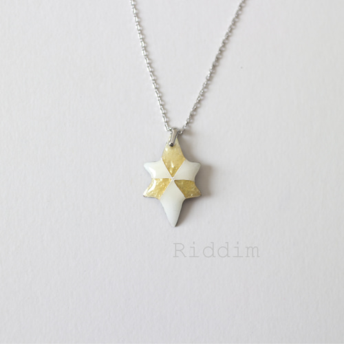 七宝焼き ネックレス star スター 星 イエロー ペンダント