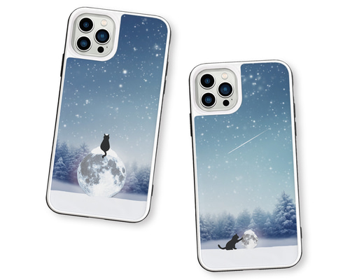 和服猫デザイン iPhoneケース 紫 きらきら金箔アート 縁起物 全機種対応 cGNhcHIwMQ.jpg