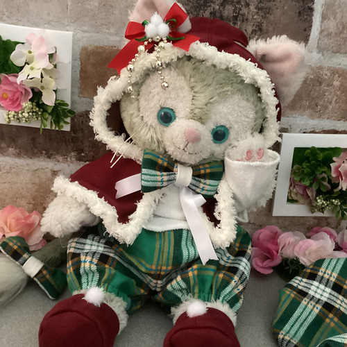 SALEジェラトーニ♡S❤︎sizeコスチューム ジェラトーニ Sサイズ☆コスチューム☆緑チェック8点セット☆ボア付き