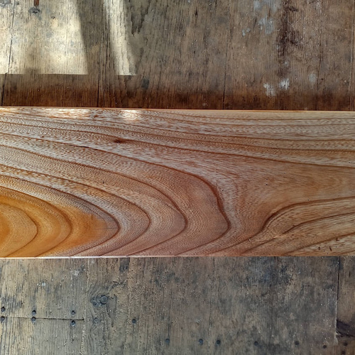 木製看板製作】 欅 21.5cm×56.5cm 厚み3,7cm / 一枚板看板 表札