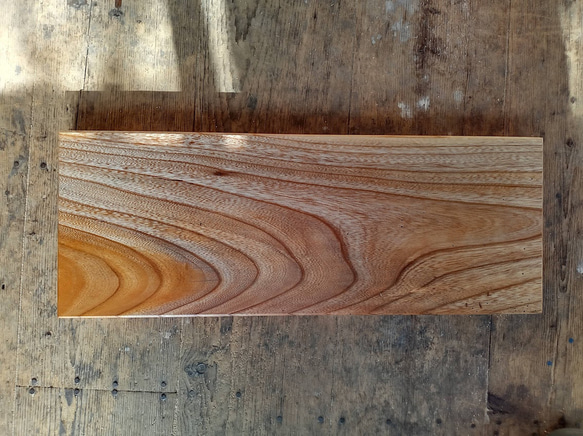 木製看板製作】 欅 21.5cm×56.5cm 厚み3,7cm / 一枚板看板 表札