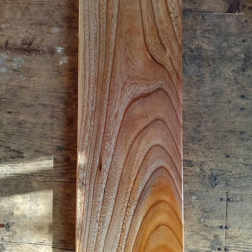 木製看板製作】 欅 21.5cm×56.5cm 厚み3,7cm / 一枚板看板 表札