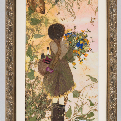 50本の花束を押し花アートでアフターブーケとして保存加工
