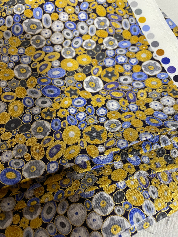 ロバートカフマン　"GUstav Klimt" クリムト　アイスブルー/ゴールド 6枚目の画像