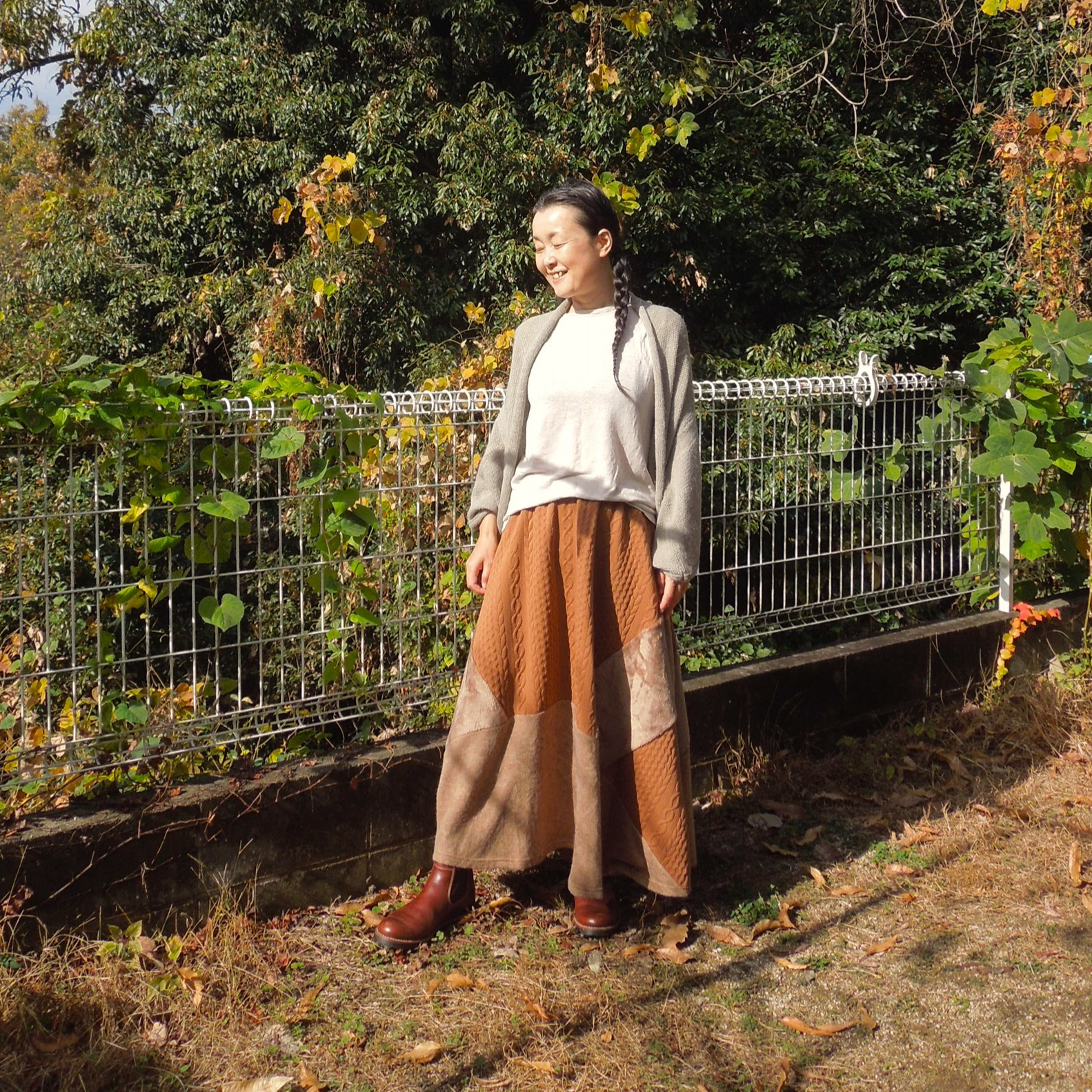 bighug アンゴラ ショールカーディガン●チャコールブラウン