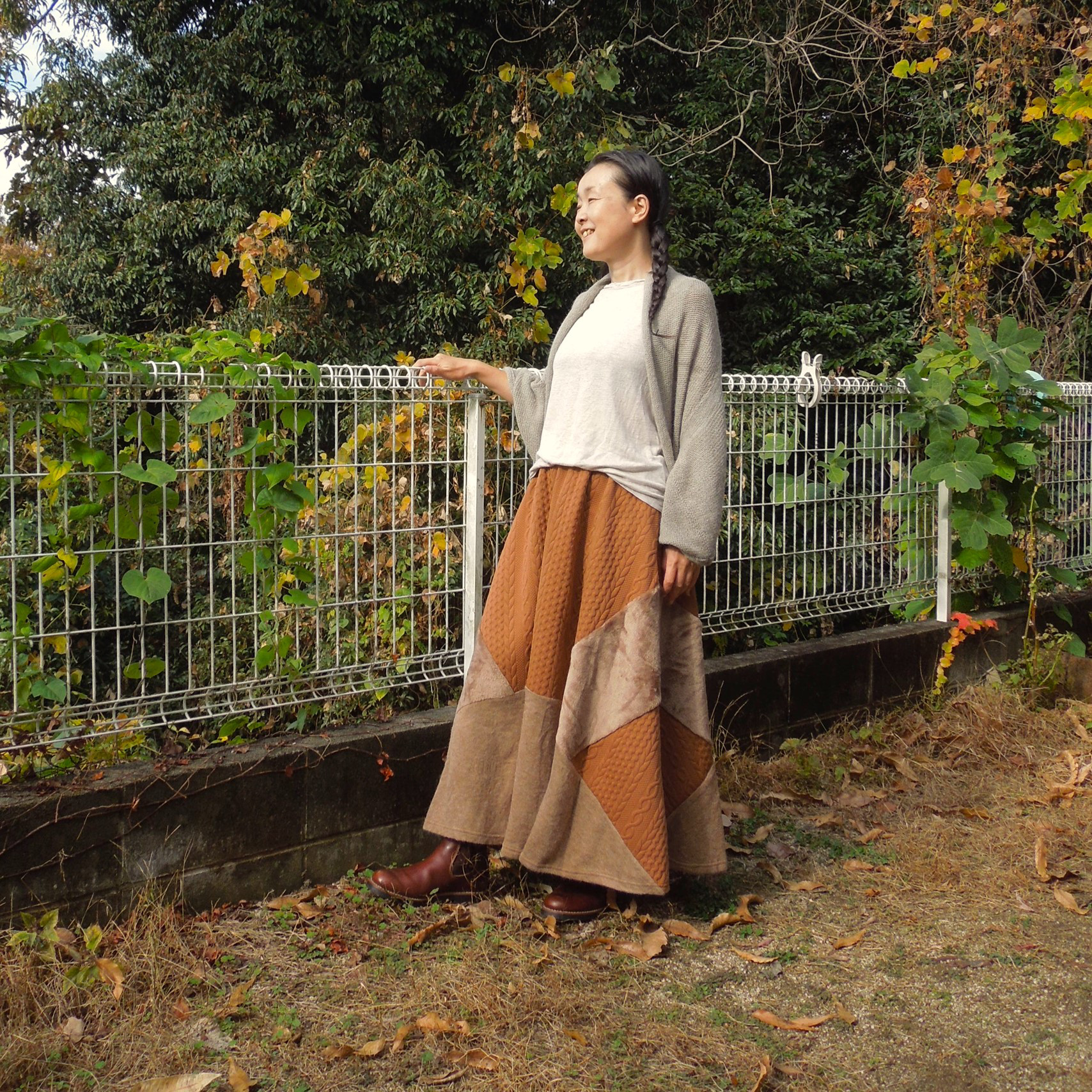 bighug アンゴラ ショールカーディガン●チャコールブラウン