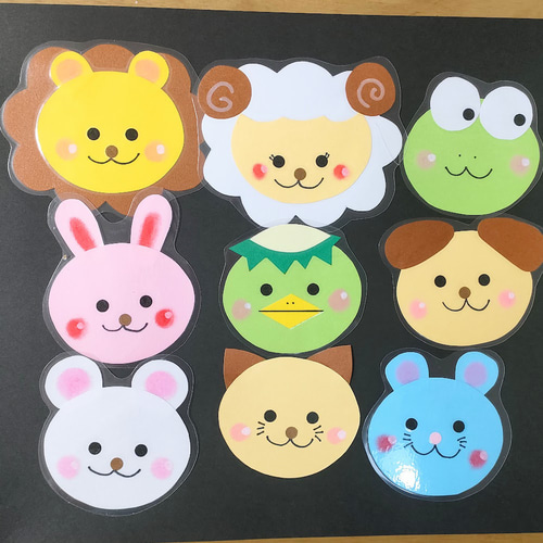 ラミネート可 壁面 アルバム 飾り ～これでアルバムも安心♪動物セット