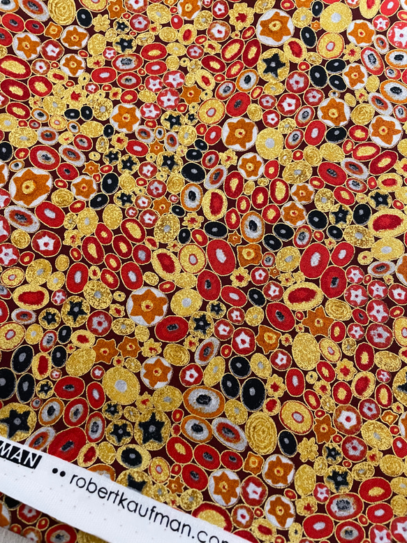 ロバートカフマン　"GUstav Klimt" クリムト　レッド/ゴールド 6枚目の画像