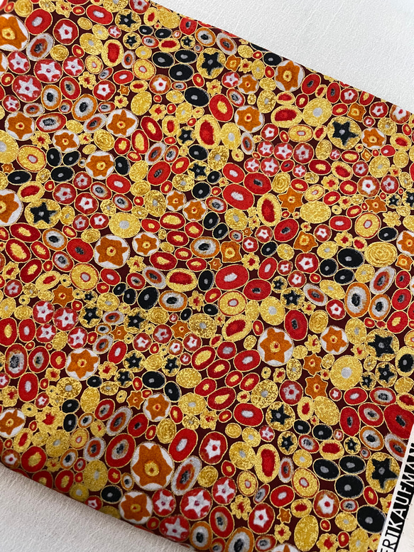 ロバートカフマン　"GUstav Klimt" クリムト　レッド/ゴールド 4枚目の画像