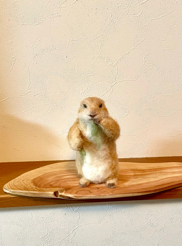 ニャン様オーダー品 プレーリードッグ 羊毛フェルト よっちみかん 通販  