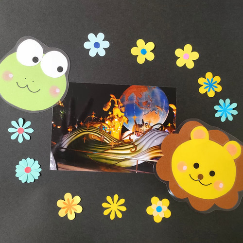 ラミネート可 動物27枚セット 壁面 アルバム 飾り ～いろんな表情の