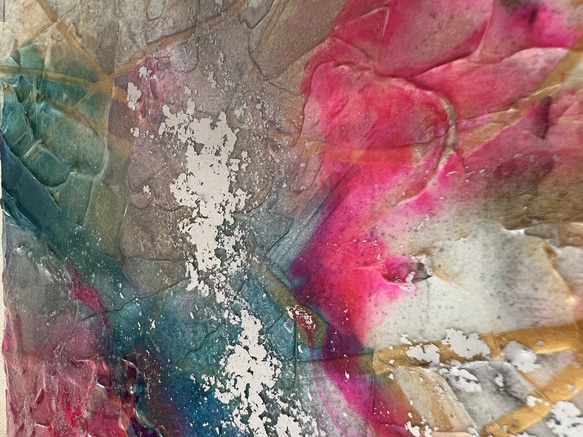テクスチャーアート 花 アートパネル 絵画 原画 抽象画 原画