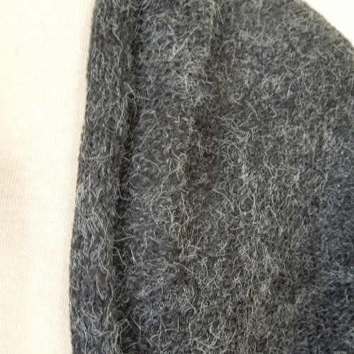 bighug アンゴラ ショールカーディガン○ブラック ニット・セーター  