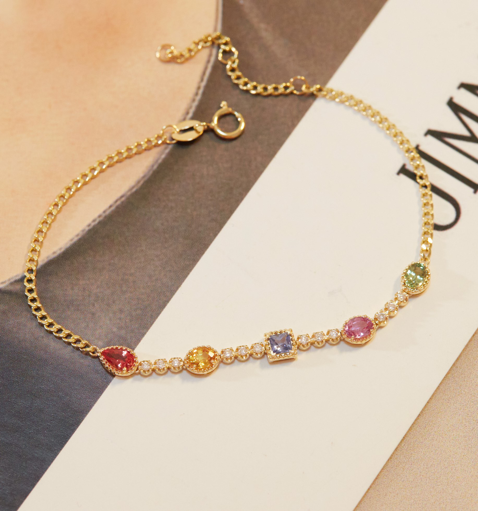 小粋なサファイアブレスレット amazinggracejewel_2004101627