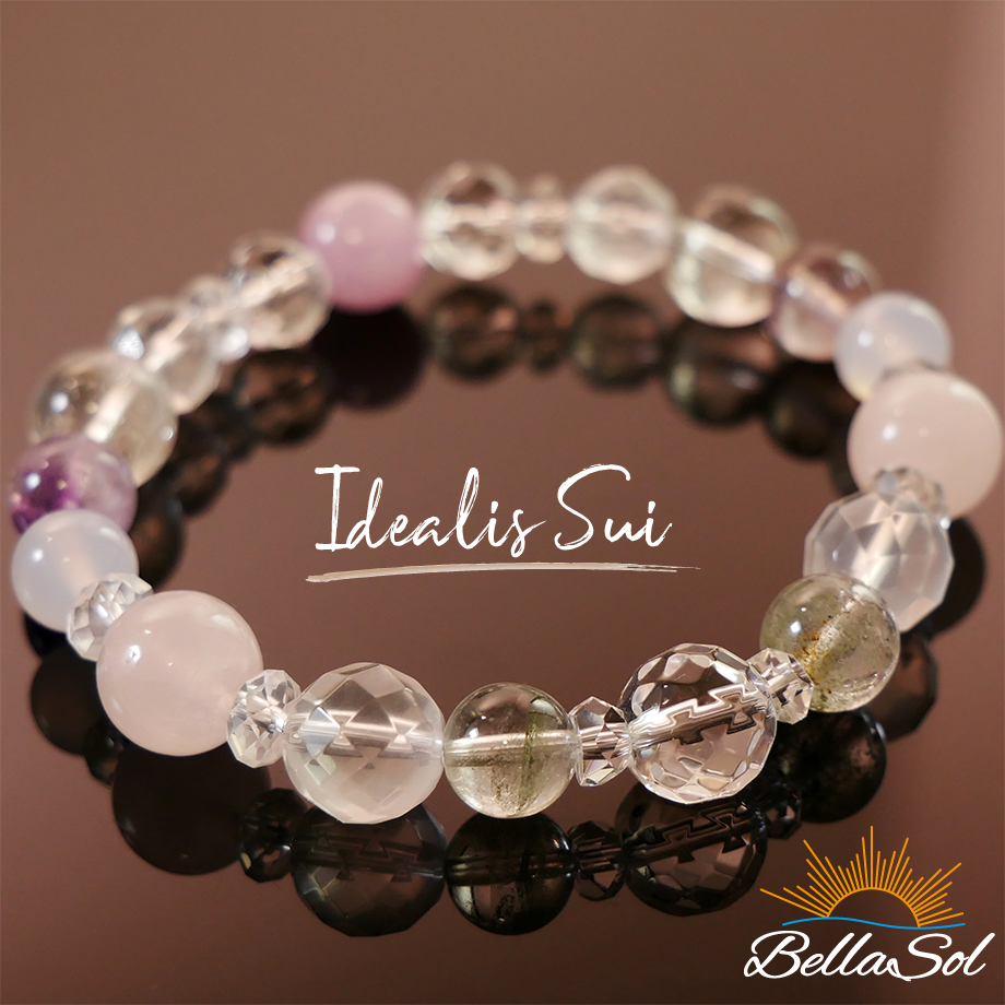 夢と現実の統合～理想の自分を手に入れる～水晶 スパーセブン グリーンファントム 天然石 ストーン ブレスレット