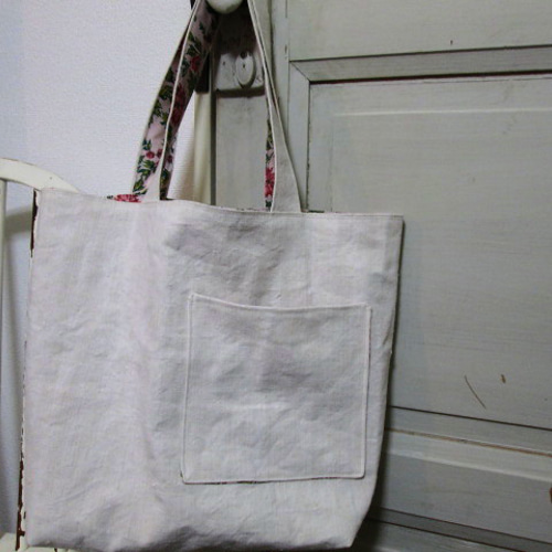 フランスアンティーク素材のシャビーな布バック アウトレット フランスアンティーク素材のシャビーな布バック フランス