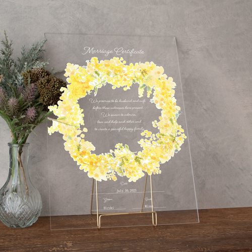 マミヤさま用♡ ウェディング 結婚証明書 ウェルカムスペース C-15 kayo 様用♡ 結婚証明書♡ ウェディング ミニフィグ ウェルカム