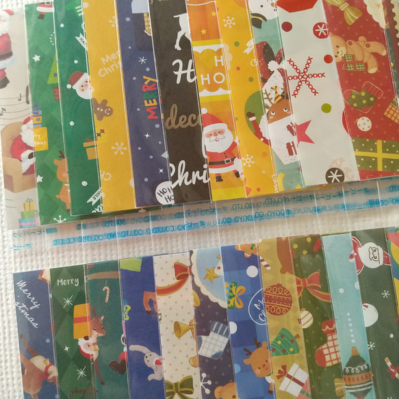 ラッピング#325☆クリスマス柄 OPP袋　ミニ長方形　25枚 2枚目の画像