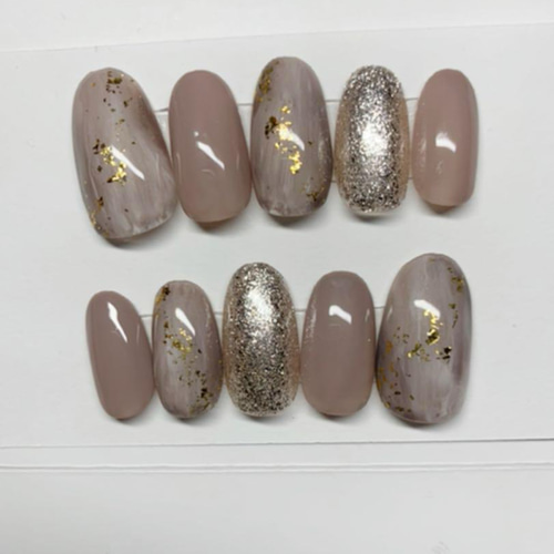 ■専用ページ【あんこきなこさま】オーダーネイルチップ2点 □専用ページ【あんこきなこさま】オーダーネイルチップ2点