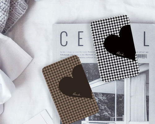 Big Heart♡千鳥格子 モバイルバッテリー モバイルバッテリー・充電器