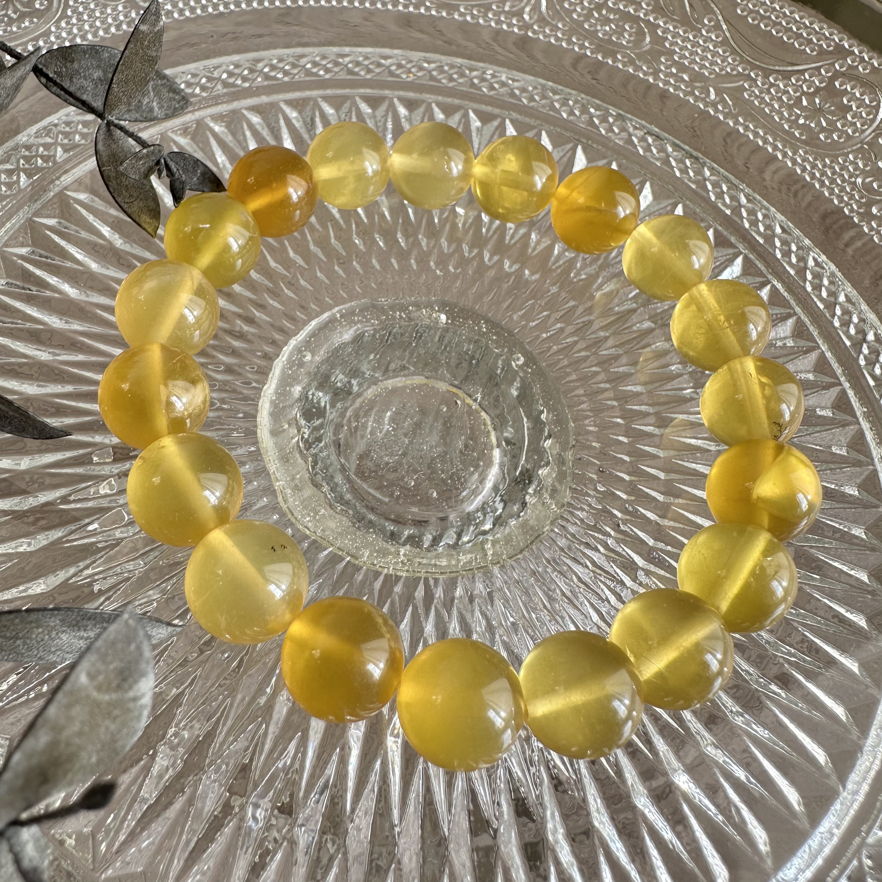 イエローフローライトブレスレット748