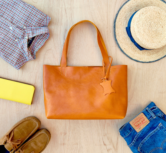 イタリアンレザー】A4がしっかり入る ノーブルトートバッグ（大きい