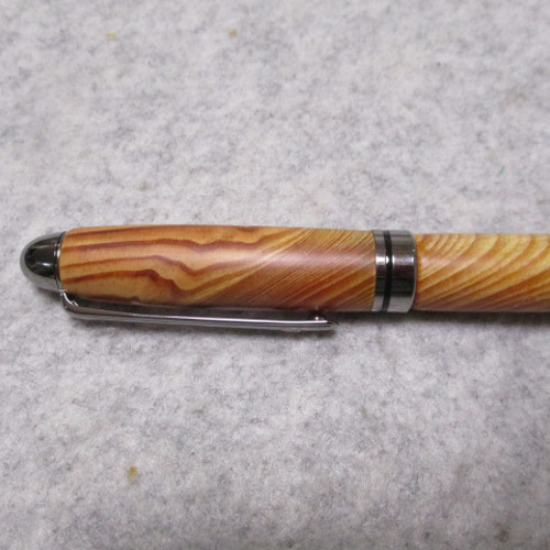 木製ボールペン 肥松チタン製