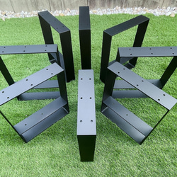 アイアンレッグ　2脚　サイズオーダー可能　シェルフ テーブル ベンチ DIY 1枚目の画像