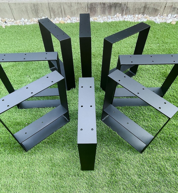 アイアンレッグ　2脚　サイズオーダー可能　シェルフ テーブル ベンチ DIY 1枚目の画像