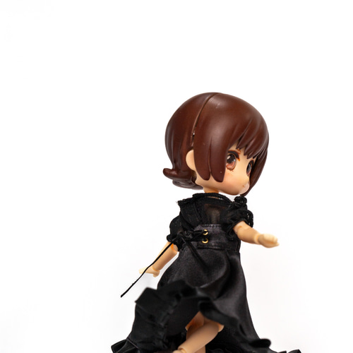 オフショル風ブラウス・黒（1/12ドール服 ねんどろいどどーる