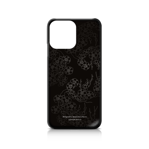 iPhone16 128G 黒 ケース付き 値引き交渉歓迎 黒桜 - 立体加工 和風 ブラックiPhoneケース/iPhone16/16Pro