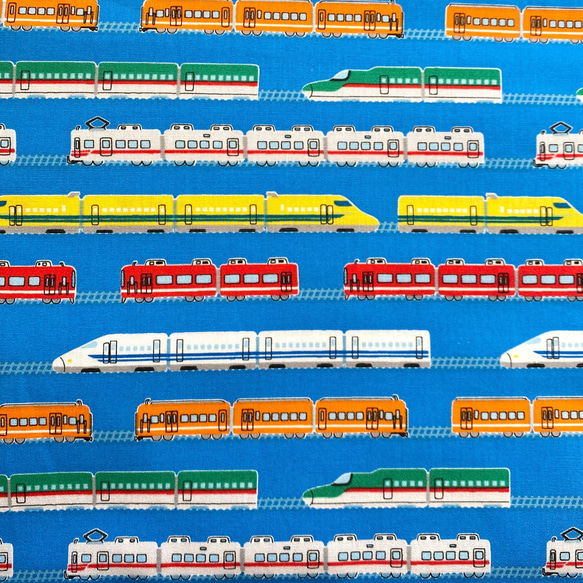 【お弁当箱の出し入れカンタン♪】横入れお弁当袋（電車柄） 8枚目の画像