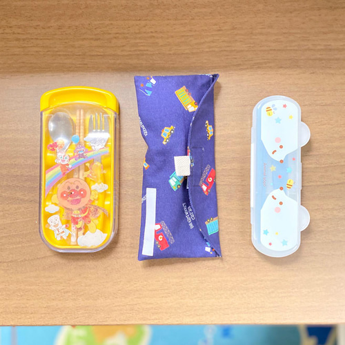 お弁当箱の出し入れカンタン♪】横入れお弁当袋（電車柄） 弁当