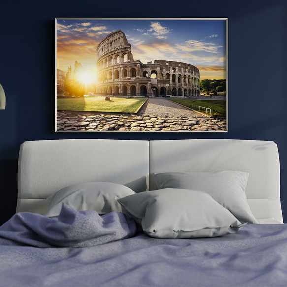 ローマ コロッセオの壮美な景色 サンセット インテリアポスター 海外アート / 5272 4枚目の画像