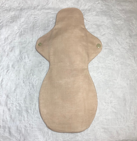 麻布ナプキン　Lサイズ　1枚　麻100% 尿漏れ　パッド　ハンドメイド　防水　布ナプキン 5枚目の画像