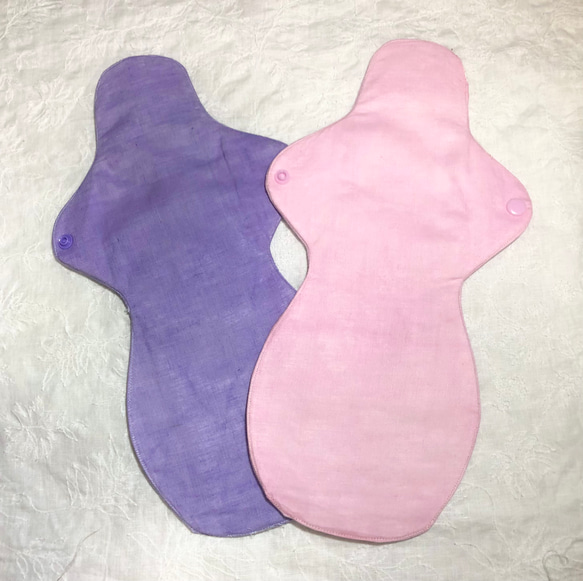 麻布ナプキン　Lサイズ　1枚　麻100% 尿漏れ　パッド　ハンドメイド　防水　布ナプキン 3枚目の画像