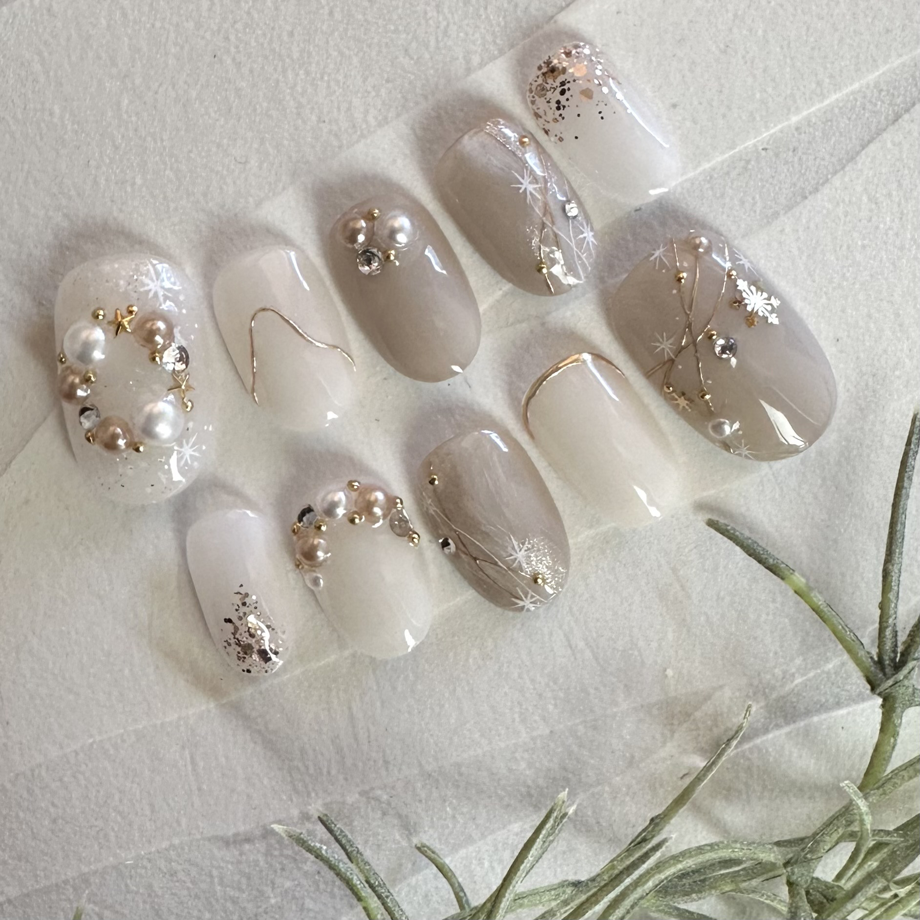 リース、ネイルチップ