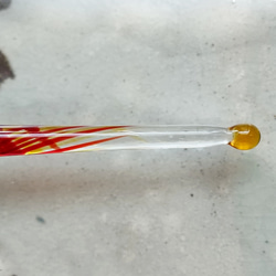 ガラスペン「炎」　ガラス製スポイト付属（約1ｍｌ） 3枚目の画像