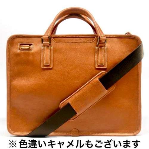 ②A本革2wayクラシック・ブリーフケース ダークブラウン