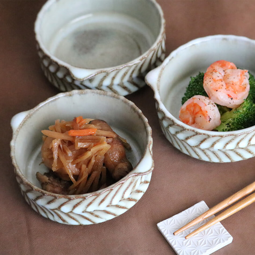 鉢 小代焼 耳付き筒浅鉢 小代本谷ちひろ窯 小皿 ココット 和食器