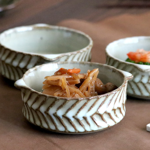 鉢 小代焼 耳付き筒浅鉢 小代本谷ちひろ窯 小皿 ココット 和食器 