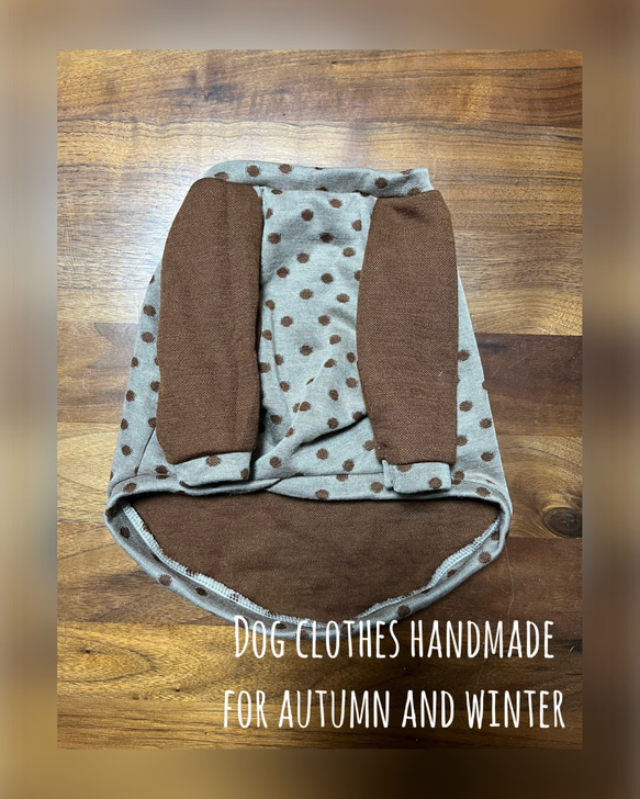 ハンドメイドラグランロンTオーダー小型犬