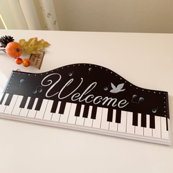 pianeko　ピアノ鍵盤デザイン ウェルカムボード f5e796d136d7df4f3831f11d3d7b60
