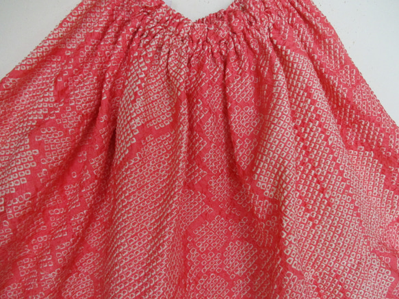 ７５０４　絞りの羽織で作ったミニスカート　＃送料無料 10枚目の画像