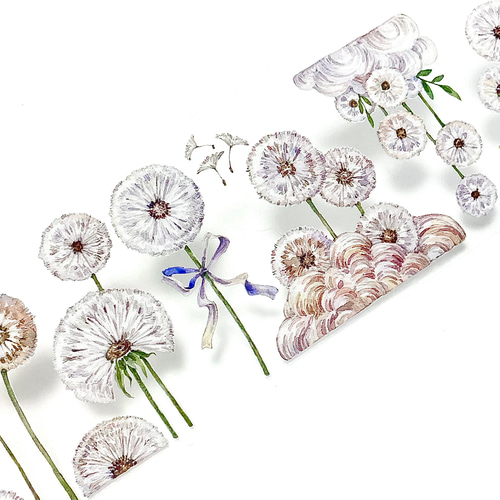 s-293○海外マスキングテープ 切り売り ／ 海外マステ たんぽぽ