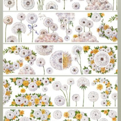 s-293○海外マスキングテープ 切り売り ／ 海外マステ たんぽぽ